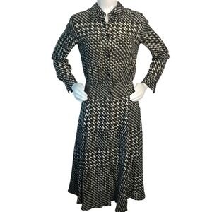 WHO WHAT WEAR‎ MULTI PRINTED LONG SLEEVE DRESS